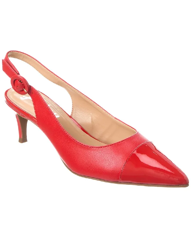 Women's adjustable - strap stiletto heel pumps for a customizable fitFrench Sole Skylar Leather Slingback Pump