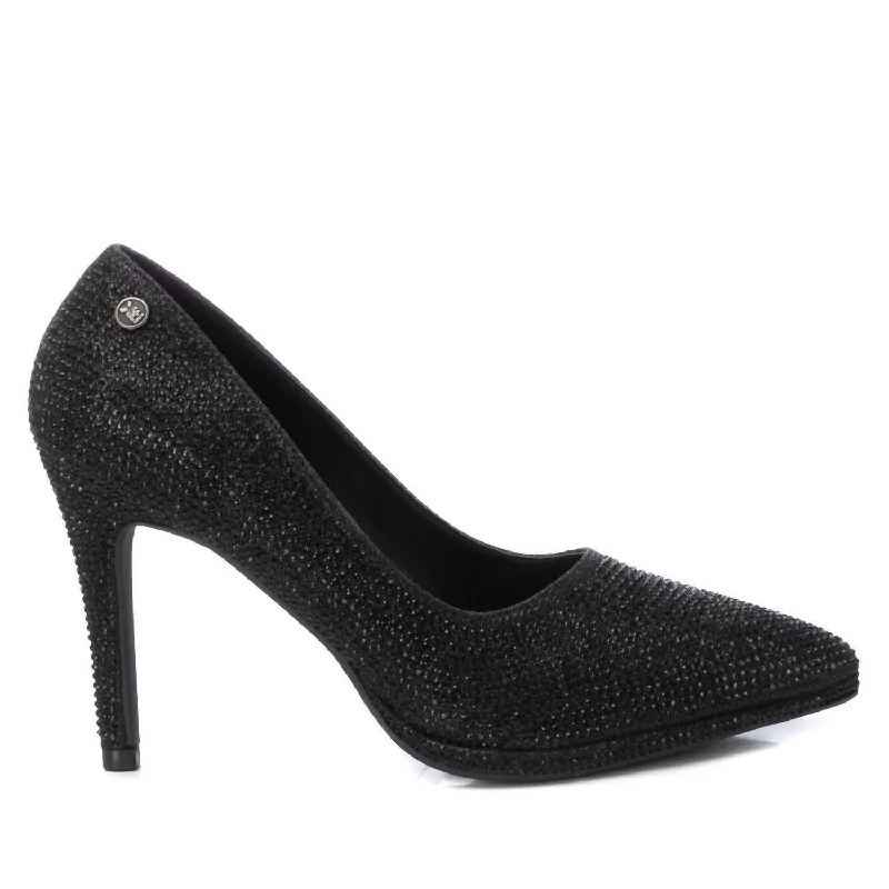 Women's snakeskin - embossed stiletto heel pumps for a bold statementWomen's Lounge Shoes In Black