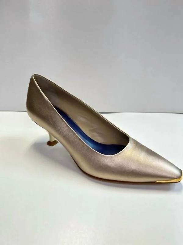 Women's royal blue stiletto heel pumps for a formal eventDuccio Pumps In Tortora