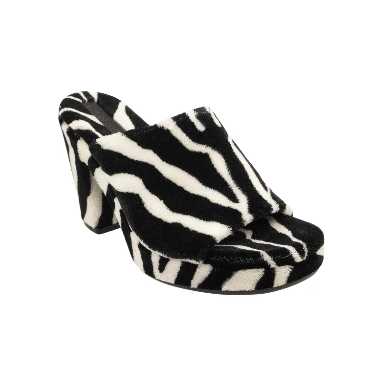 Women's teal stiletto heel pumps for a unique and modern lookBlack And White Carpet Zebra Gleam Sandals