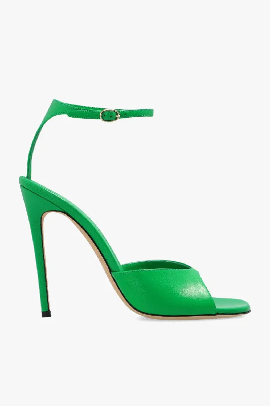 Women's studded stiletto heel pumps for an edgy lookVictoria Beckham New Women's Heel Shoes In Green