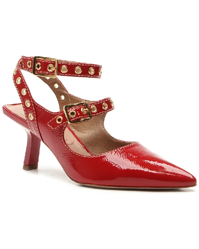 Women's holiday party stiletto heel pumps with a festive touchVicenza Nagazaki Patent Ankle Wrap