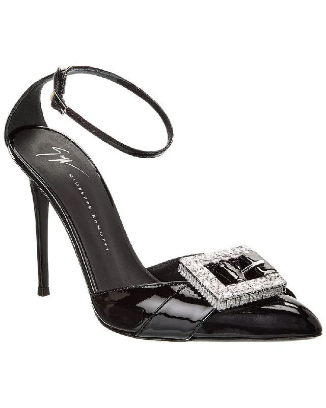 Women's studded stiletto heel pumps for an edgy lookGiuseppe Zanotti Miss Buckle 105 Pump