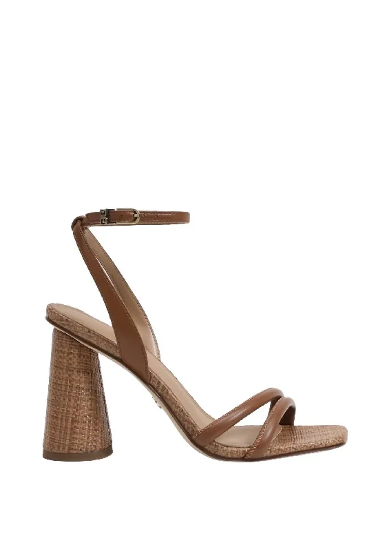 Women's office - appropriate stiletto heel pumps with a low - heel optionWomen's Kia Block Heel In Rich Cognac