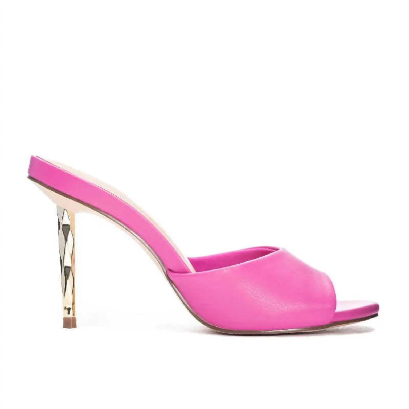 Women's arch - support stiletto heel pumps for better comfortRhonda Heels In Fuchsia