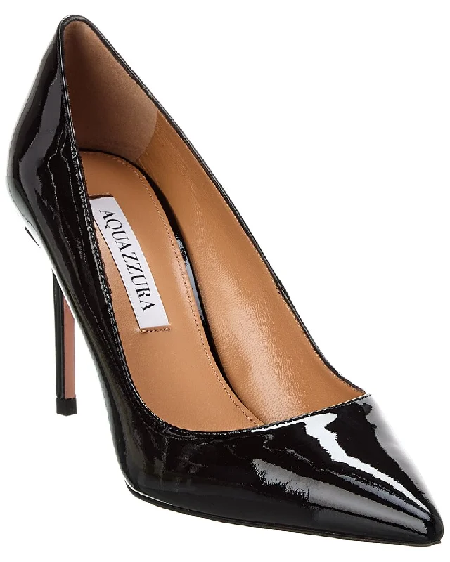 Women's evening gala stiletto heel pumps in a long - lasting colorAquazzura 85 Patent Pump