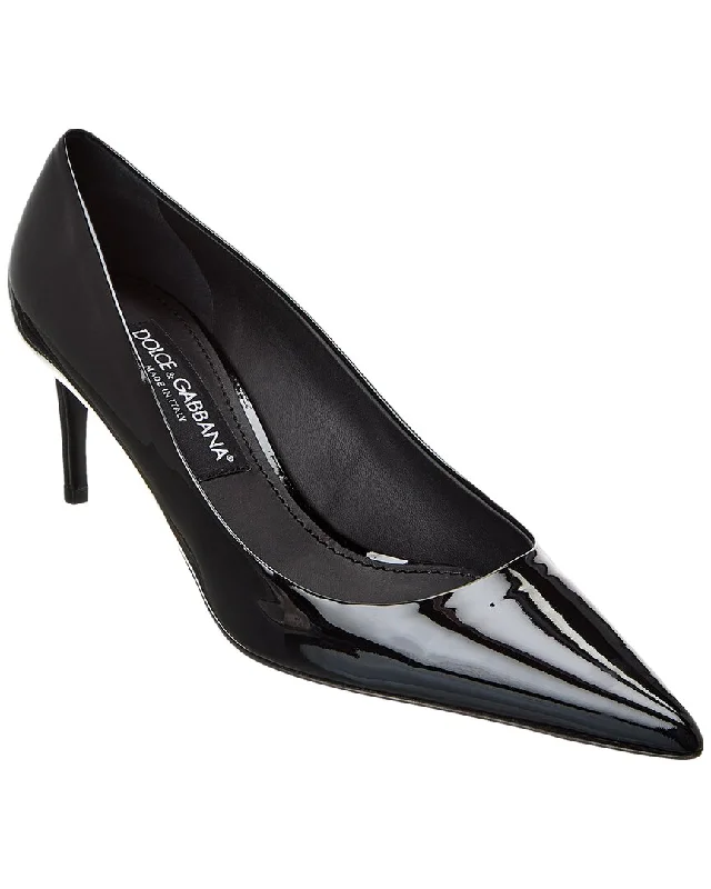 Women's microfiber stiletto heel pumps with moisture - wicking propertiesDolce & Gabbana Patent Pump