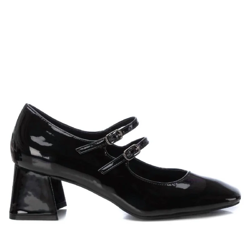 Women's water - resistant stiletto heel pumps for unexpected situationsWomen's Patent Leather Ballerinas In Black