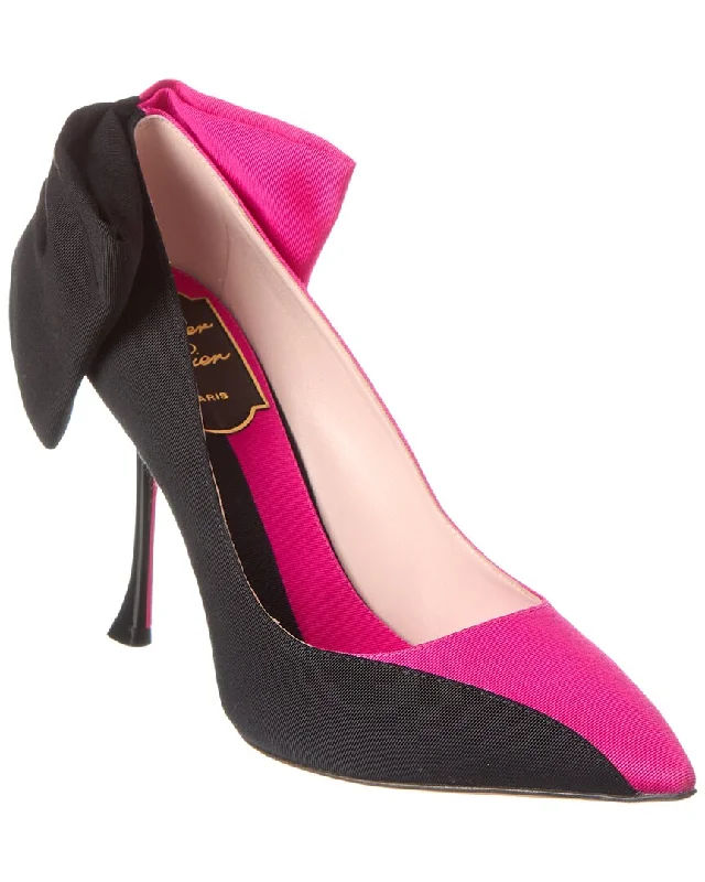 Women's shock - absorbing stiletto heel pumps for all - day wearRoger Vivier Canvas Pump