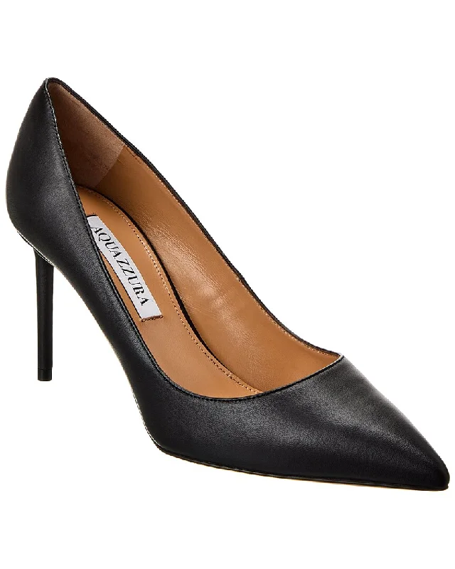 Women's business meeting stiletto heel pumps with a professional lookAquazzura Purist 85 Leather Pump