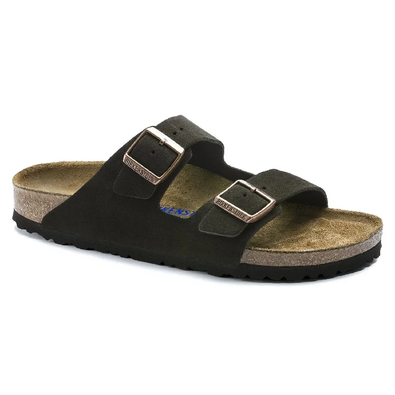 Adjustable Strap Women's Sandals with a Padded Heel in Pink for a Custom FitBirkenstock Arizona Soft Footbed Suede Leather Mocha