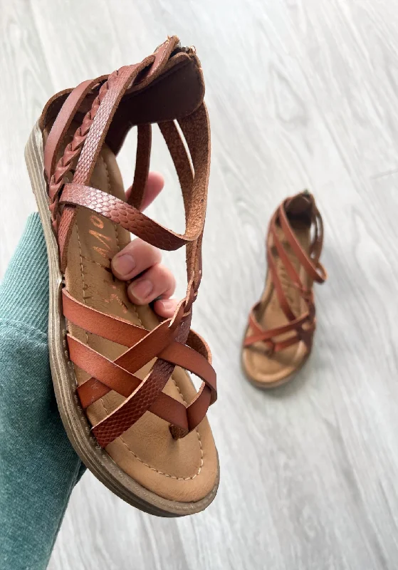 Women's Sandals with a Wedge Heel and a Tassel Detail in Orange for a Trendy LookBrooke Sandals In Scotch