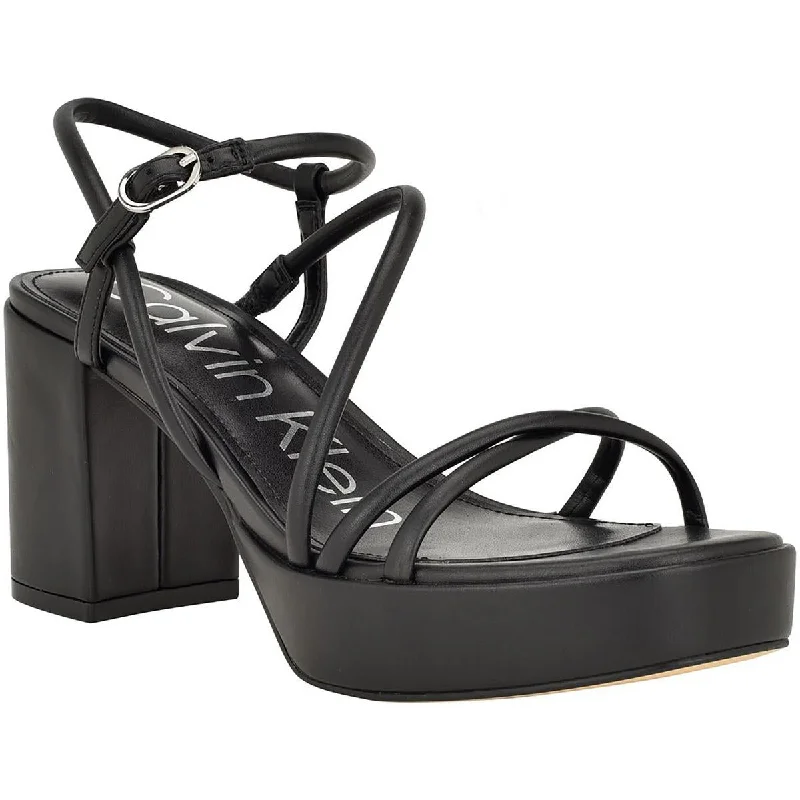 Child - Friendly Women's Sandals with a Secure Buckle in Purple for Moms on the GoCalvin Klein Womens Lilana Block Heel Heels