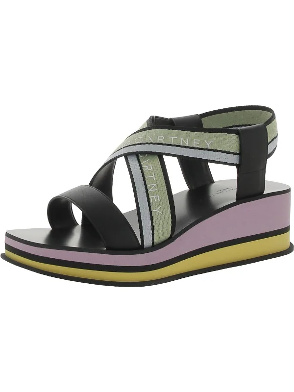 Women's Sandals with a Floral - Printed Upper in Pink for a Feminine Spring LookElyse Womens Strappy Slingback Wedge Sandals