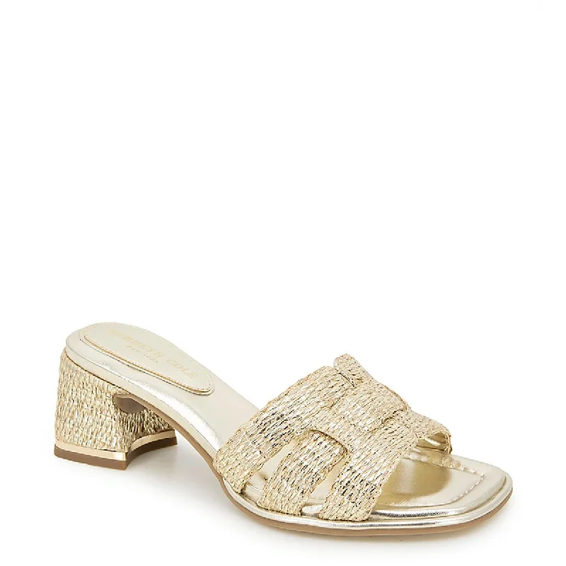 Women's Thong Sandals with a Beaded Design in Multicolor for a Beachy AestheticKenneth Cole Womens Harper Metallic Open Toe Heels