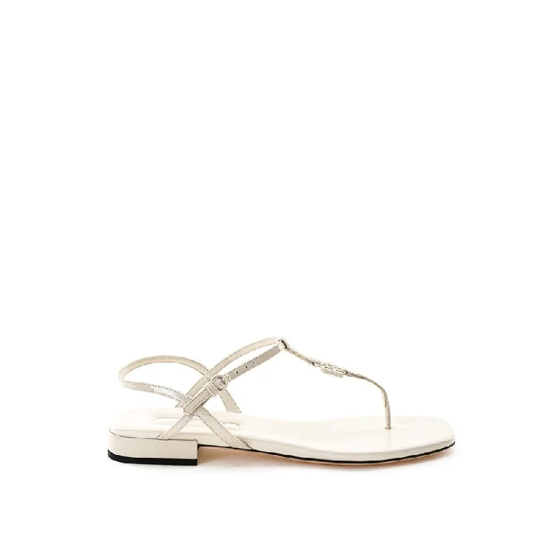 Women's Flat Slide Sandals with a Memory Foam Insole in White for All - Day ComfortMiu Miu  Vernice Women's Sandal