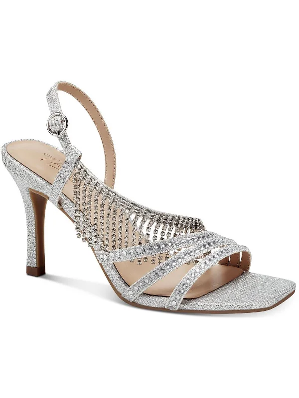 Women's Strappy Gladiator Sandals with Buckle Closures in Tan for a Boho LookSkylar Womens Rhinestone Fringe Slingback Sandals