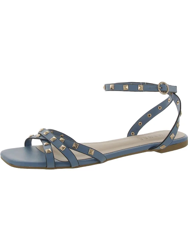 Women's Thong Sandals with a Beaded Design in Multicolor for a Beachy AestheticWomens Faux Leather Cushioned Footbed Ankle Strap