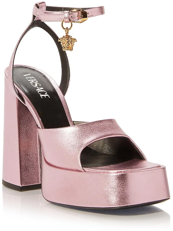 Child - Friendly Women's Sandals with a Secure Buckle in Purple for Moms on the GoWomens Leather Dressy Platform Sandals