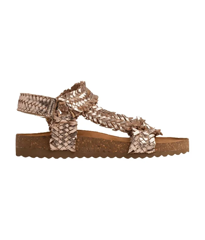 Child - Friendly Women's Sandals with a Secure Buckle in Purple for Moms on the GoWomen's River Dance Woven Sandal In Champagne