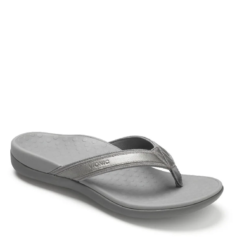 Orthopedic Women's Sandals with Arch Support in Gray for Foot HealthWomen's Tide Ii Sandal - Medium Width In Pewter Metallic